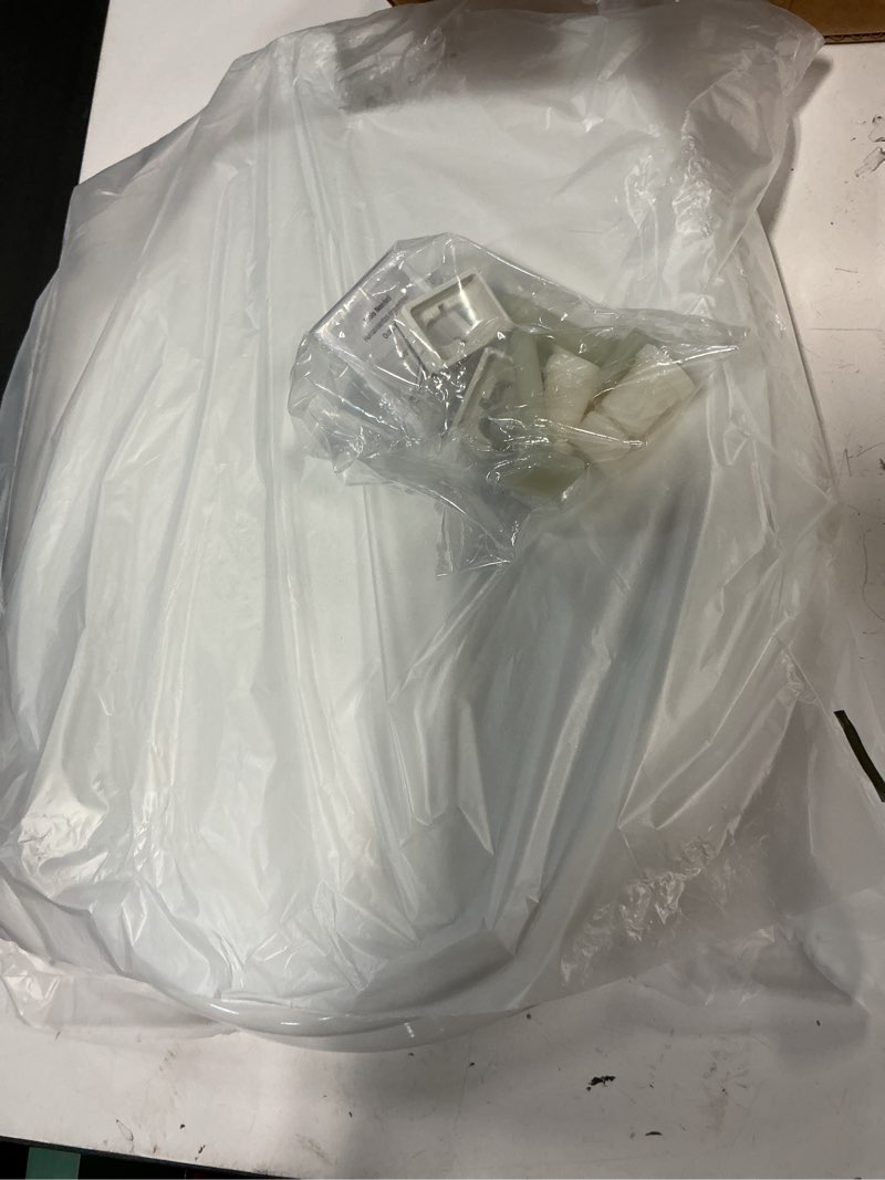 Condition photo showing Good Condition for Mayfair Cassel Slow Close Toilet Seat, Easy Clean, Non Slip Premium Wood Seat, Easy Install, Made in USA, Round, White Round 1 - Toilet Seat