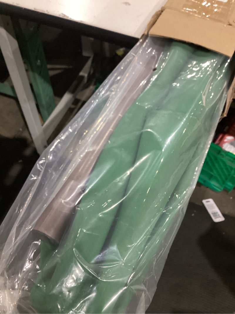 Condition photo showing Good Condition for tropishade 9 ft bronze aluminum polyester market umbrella with green polyester cover (base not included)