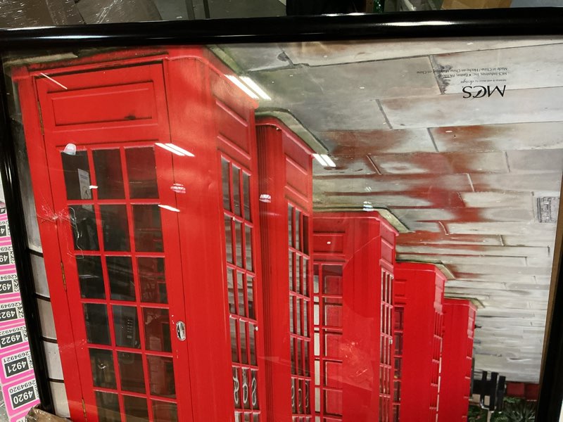 Condition photo showing Good Condition for MCS Trendsetter 24x32 Poster Frame Black High-Gloss, Vertical & Horizontal Wall Hanging Large Picture Frame for Photos, Posters & Art Prints (1-Pack) 1-Pack 24x32