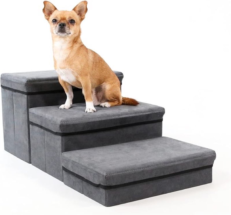 Pet Stairs Step Ramp Folding Storage Stepper Pet Ladder For Dogs And Cats