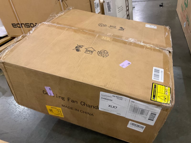 52\" Dimmable ceiling fan chandelier 6 Speed 3 Light Gold New Made In China