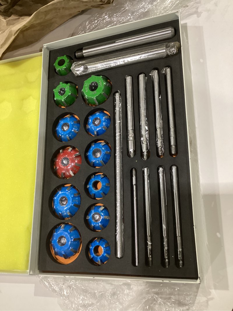 Condition photo showing New/Like New for 12 Pieces Engine Valve Seat Carbide Face Cutters 30, 45, 70/20 Bore Degree