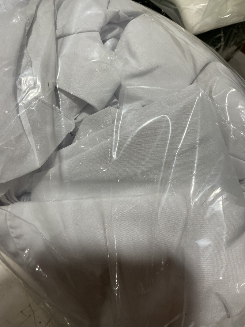 Condition photo showing Good Condition for 8 pack white round tablecloth 90 inch white table cloth stain and wrinkle resistant reusable and washable polyester fabric table covers for buffet wedding party and banquet white 8 pack - 90 inch round