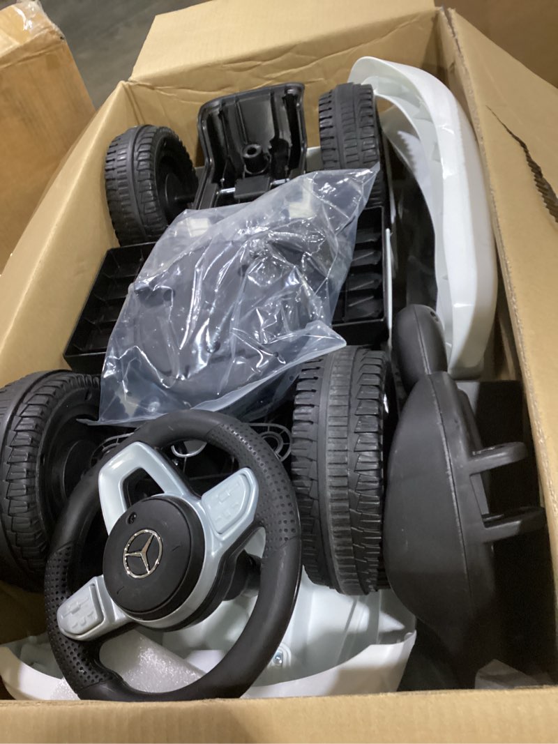 Condition photo showing Good Condition for Best Ride On Cars 3 In 1 Mercedes G-Wagon Push Car for Toddlers 1 to 3 Years Old, Kids Outdoor Stroller with Music, Horn Sounds, and Handle, Realistic Driving Experience, Black