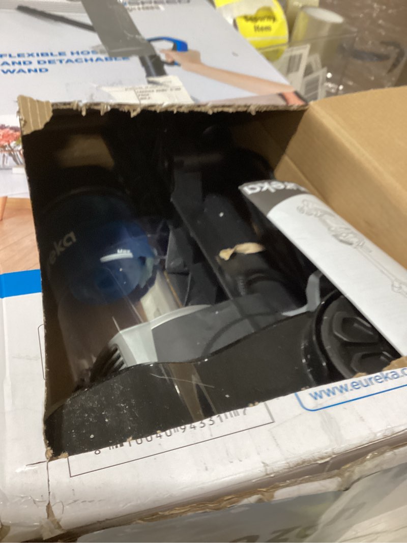 Condition photo showing As Is for Not tested Eureka NEU10AE5 Powerful Bagless Upright Vacuum Cleaner Carpet and Floor, AirSpeed Ultra-Lightweight Vacuum Cleaner, w/ Replacement Filter, Blue Blue AirSpeed NEU10AE5