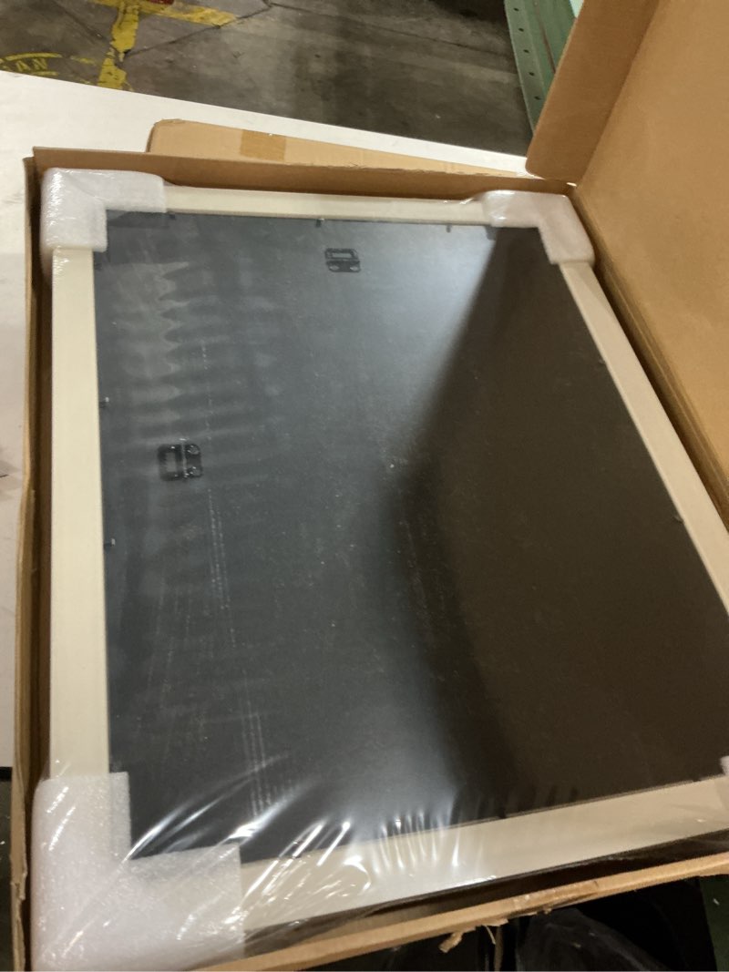 Condition photo showing New/Like New for Yaetm 16x20 Picture Frame Matted to 11x14 Set of 2, 1.4" Wide Molding & Rustic White 16x20 Frames for Wall Gallery, Wall Mounting (2 pack, White) 16x20, 2 pack Rustic White