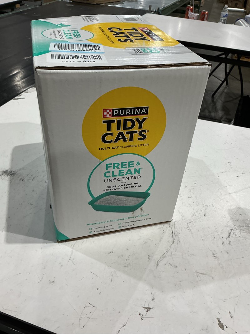 Condition photo showing New/Like New for purina tidy cats free and clean unscented cat litter - 38 lb. box 38 pound (pack of 1)