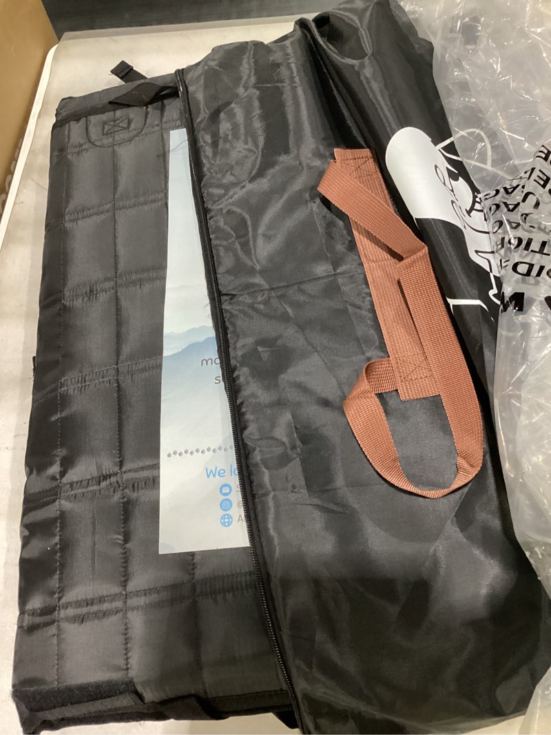 Condition photo showing Good Condition for apetsplanet dog car seat cover for back seat hard bottom - waterproof backseat extender for dogs - pet hammock for car, truck, suv - protector bed with mesh window & storage - gray, with door covers