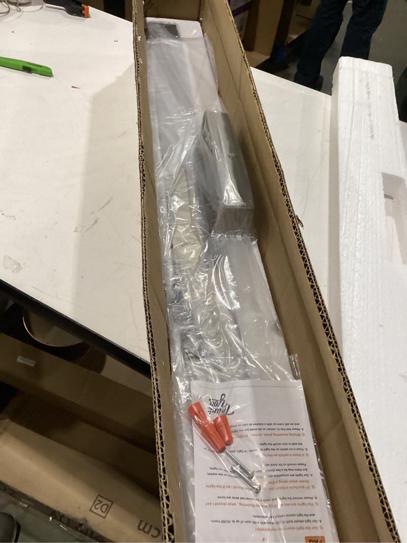 Condition photo showing New/Like New for JUSHENG Brushed Nickel Vanity Lights 5CCT Dimmable Vanity Light Bar LED Bathroom Light Fixtures 39.37'' Inch 36W Brushed Nickel-5CCT 39.76'' Long-Dimmable