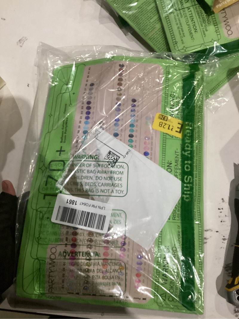 Condition photo showing As Is for PartyWoo Hot Pink Star Balloons 110pcs Different Sizes 18 12 10 5 Inch Pack 22 Inch Rose Pink Spike Star Foil Mylar Balloon Arch Kit for Birthday Wedding Party Decorations Pink-Y39