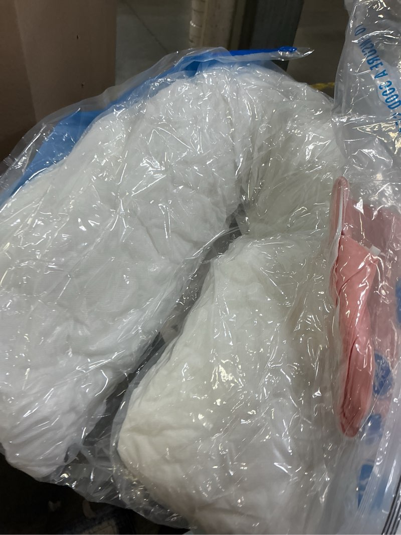 Condition photo showing As Is for Extra Long Body Pillow Memory Foam 180x50cm – Firm King Size Body Pillows for Adults – with Cooling Cover 20 x 70 inches White 20x72in Body Pillow(Standard)