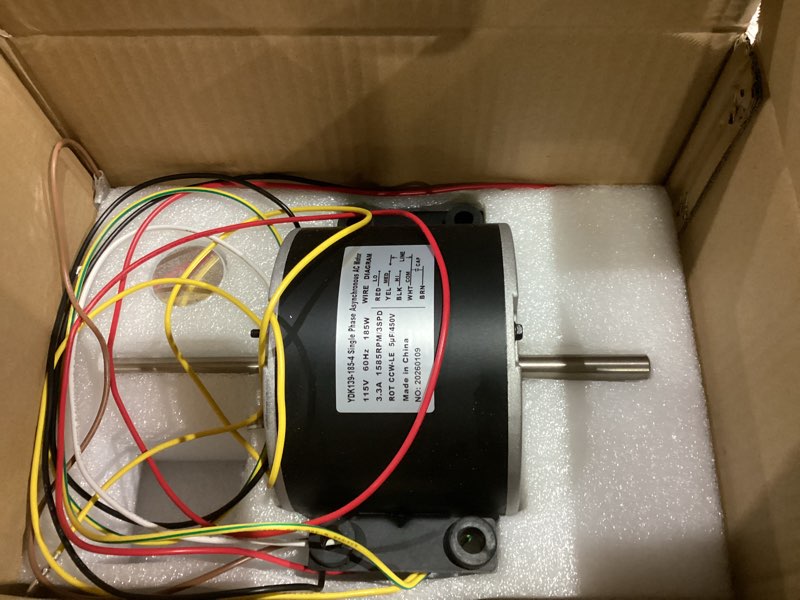 Condition photo showing Good Condition for 3315332.005, 3315332.005 fan motor replacement genteq f48af70a61, dometic brisk air ii fan motor, oem replacement for dometic 3315332.005-1/4 hp, 3-speed