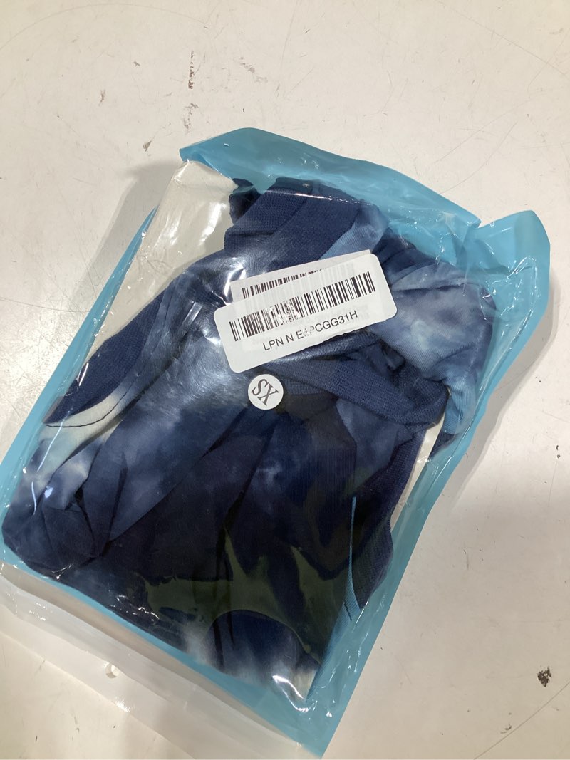 Condition photo showing As Is for dog recovery suit after surgery, zipper onesie for spay & neuter, soft cotton e-collar alternative, anti-licking body suit for small medium large dogs male & female blue x-small