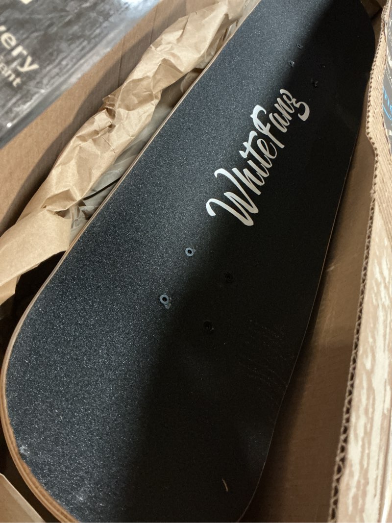 Condition photo showing Good Condition for whitefang skateboards for beginners, complete skateboard 31 x 7.88, 7 layer canadian maple double kick concave standard and tricks skateboards for kids and beginners arrow