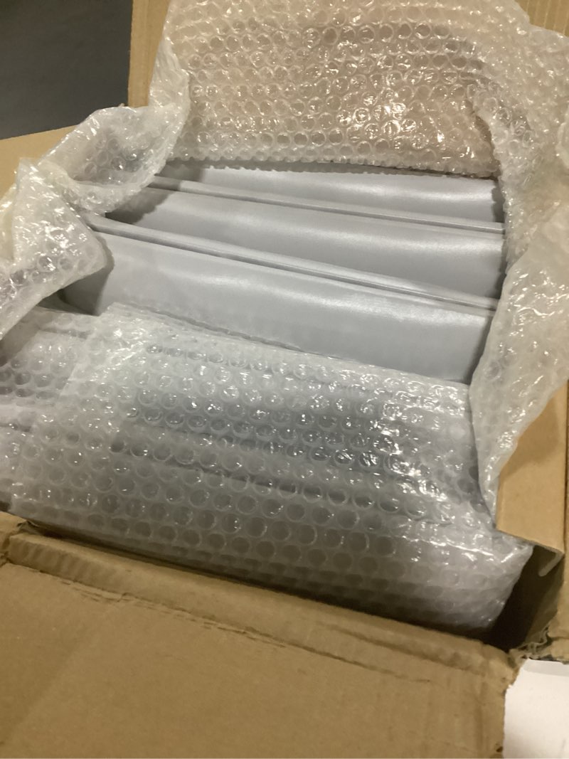 Condition photo showing Good Condition for 3D Anti-Collision Wall Padding for Kids, Grey Peel and Stick Headboard Pack of 6 Panels Sized 7.8\" x 15.7\", Self-Adhesive Panels for Bedroom/Living Room Upholstered Wall 7.8 IN (W) x 15.7 IN (L)-9 Pack Gray