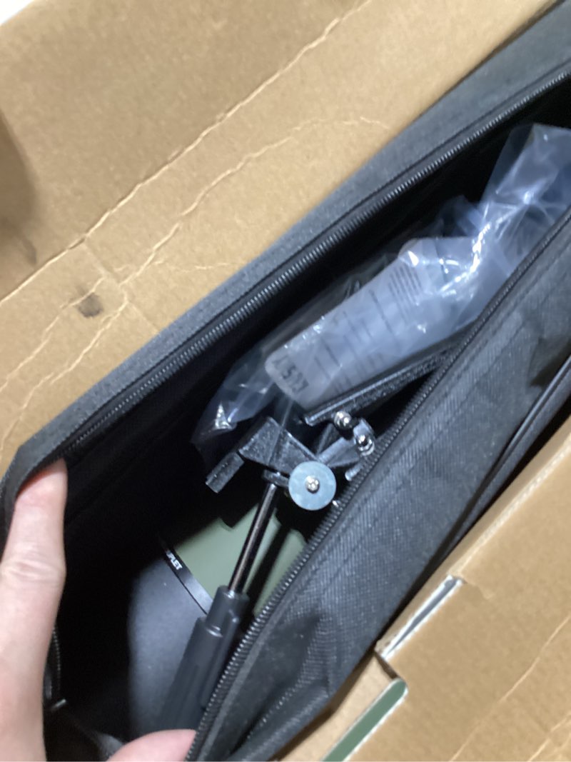 Condition photo showing Good Condition for gosky 20-60x85 spotting scope with full size tripod, phone adapter and cleaning kit, spotting scopes for bird watching, wildlife viewing?portable with carrying bag