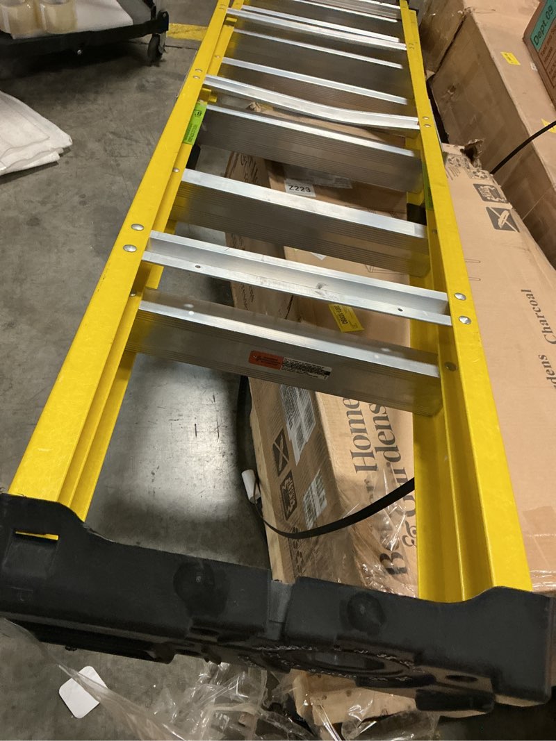 Condition photo showing Good Condition for louisville ladder 8' fiberglass step ladder, 12' reach, 250 lbs load capacity, w-3118-08