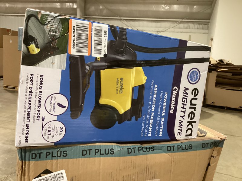 Condition photo showing Good Condition for eureka 3670m canister cleaner, lightweight powerful vacuum for carpets and hard floors, w/ 5bags,yellow yellow 3670m with 5 bags