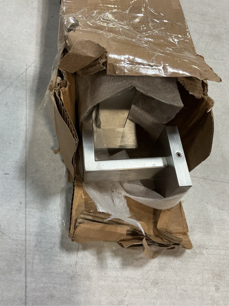 Condition photo showing As Is for 20 Inch Towel Bar for Bathrooms 12/16/20/24/28/32/36 Inch Stainless Steel 304 Brushed Nickel Towel Holder Modern Square Towel Rod Rustproof Wall Mount (2, Brushed Nickel, 24 Inch) 24 Inch Brushed Nickel 2