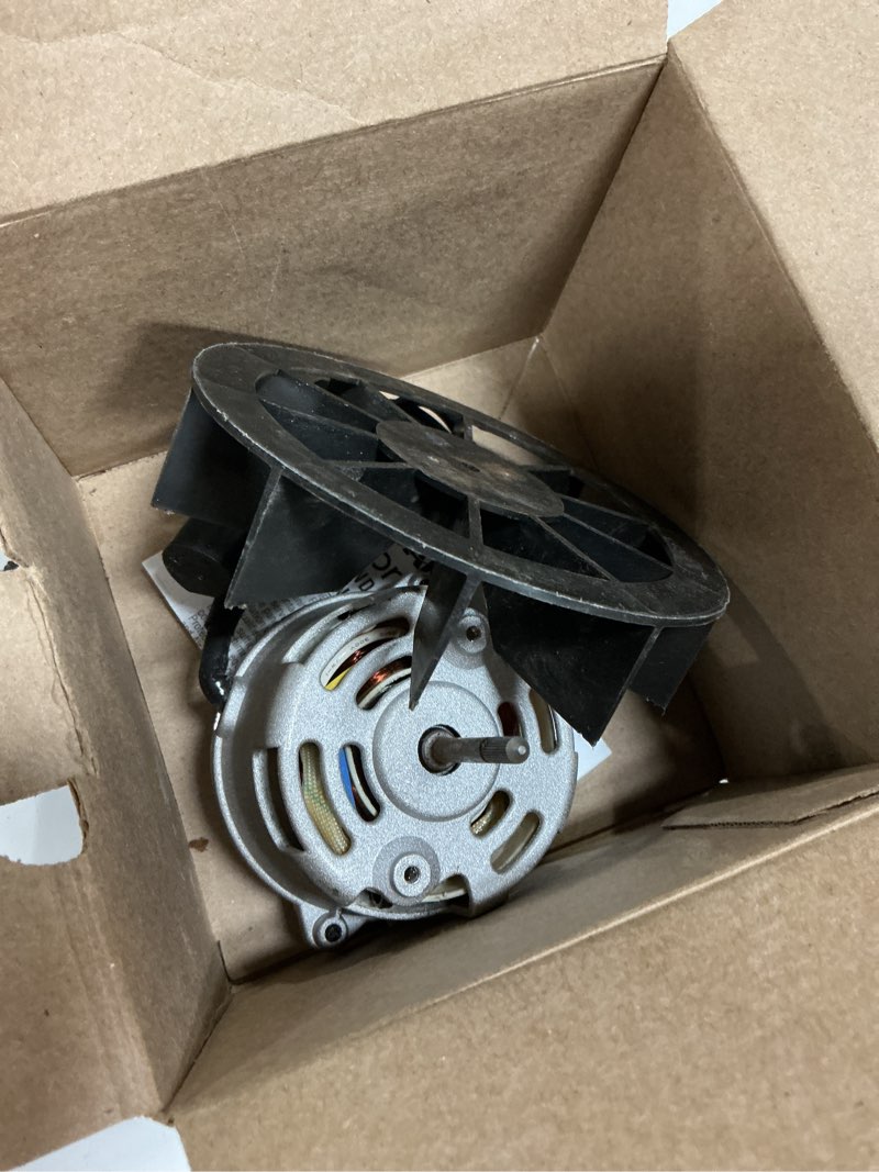 Condition photo showing As Is for broan-nutone 50 cfm fan motor & blower wheel
