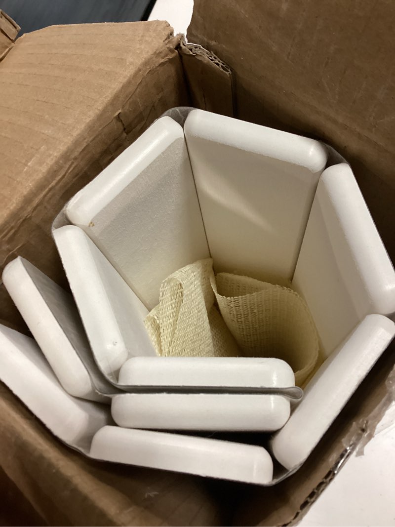 Condition photo showing As Is for cuomaop stone dish drying mat for kitchen counter, 23x15.3 inch large fast-absorbing diatomaceous earth drying pad, quick dry foldable stone dish mats for countertop dishes, bottles, cups and utensils white 23" x 15.3"