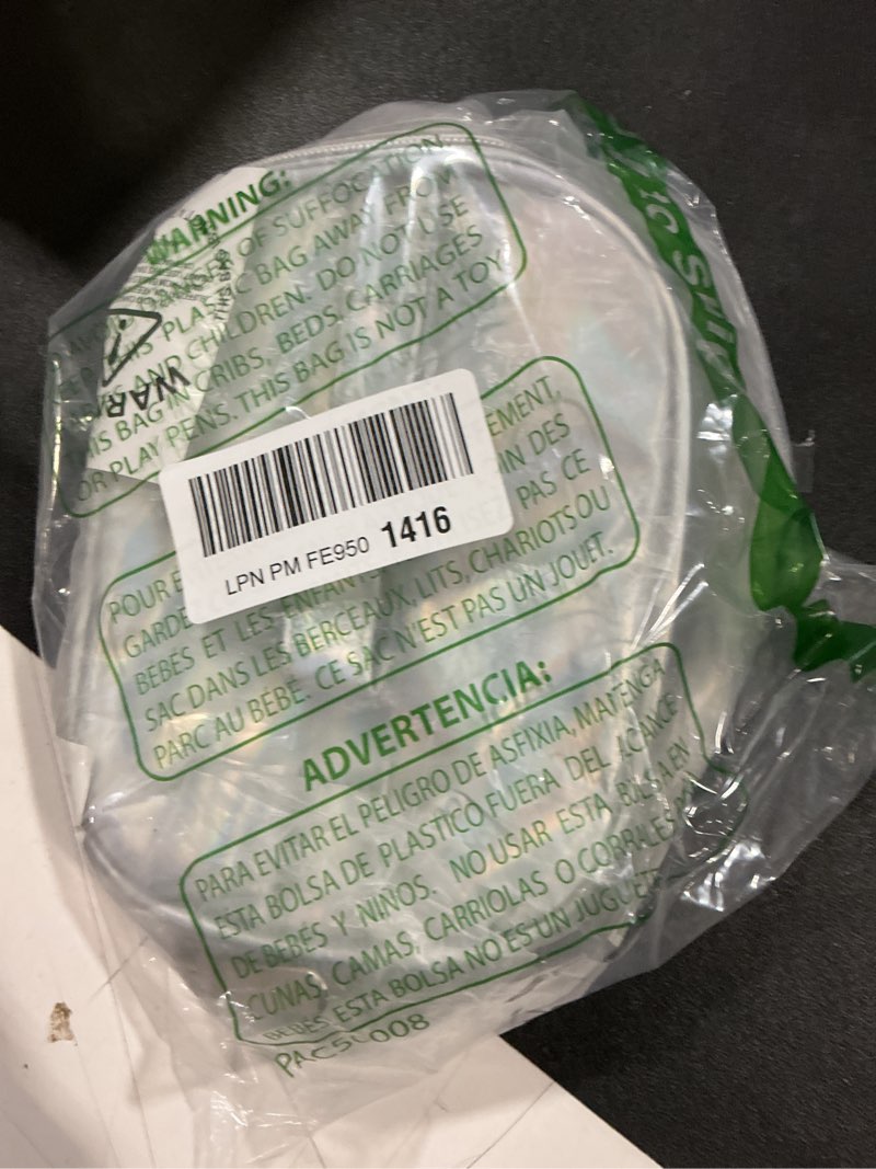 Condition photo showing Good Condition for suminggo clear toiletry bag with double zipper, waterproof pvc have portable handle for daily use,ba