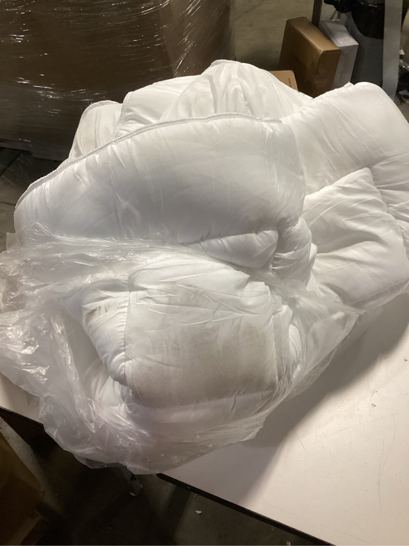Condition photo showing As Is for Cloud-Like Queen Mattress Topper - 100% Cotton Top Mattress Pad for Back Pain Relief - Breathable & Naturally Cooling for Hot Sleepers, White White Queen