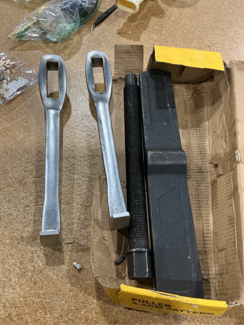Condition photo showing As Is for 2-jaw gear puller 14 inches 2 claw gears puller for removal of pulley flywheel bearing & gears removal tool for external internal pulling, puller tool separate lifting device 14inches