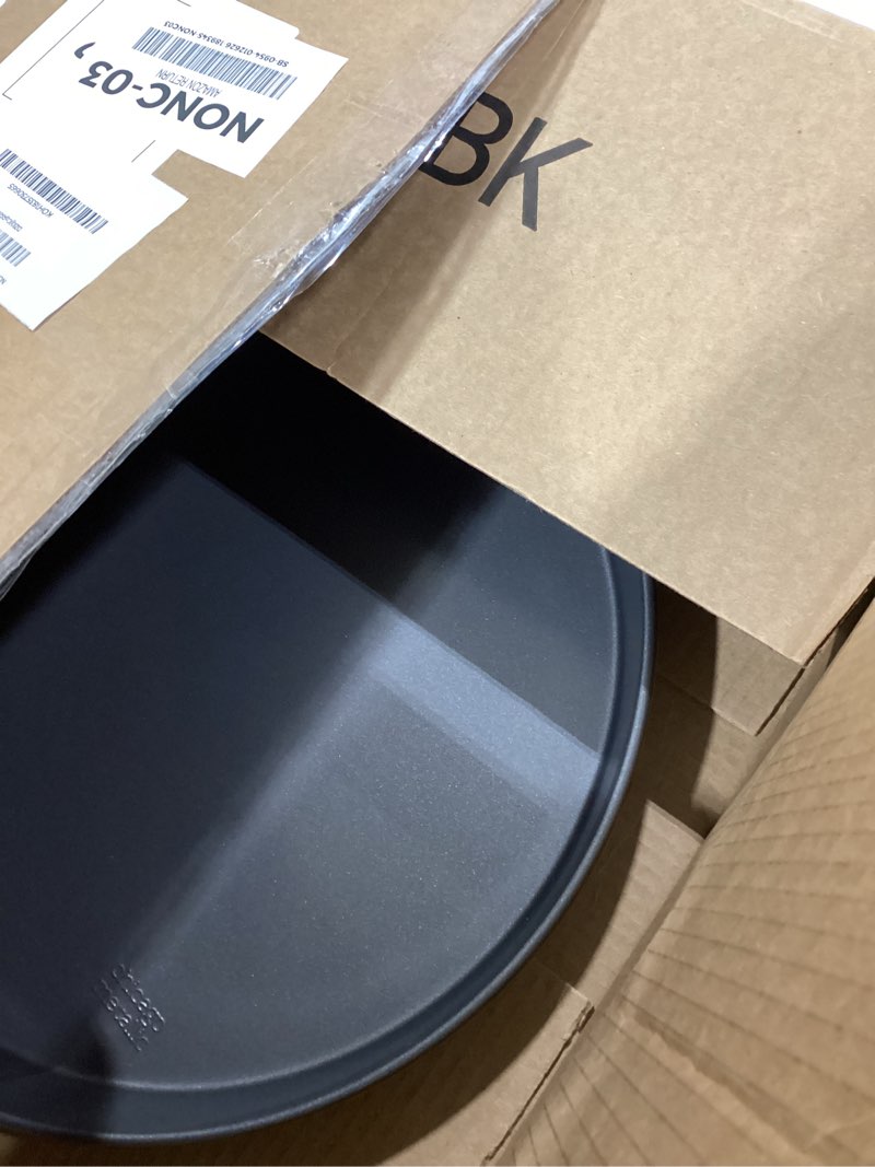 Condition photo showing Good Condition for Chicago Metallic 14-Inch Deep Dish Pizza Pan, Nonstick Carbon Steel Bakeware for Chicago-Style Pizza, Cookie Cakes, Thick Crust Pizzas, and More