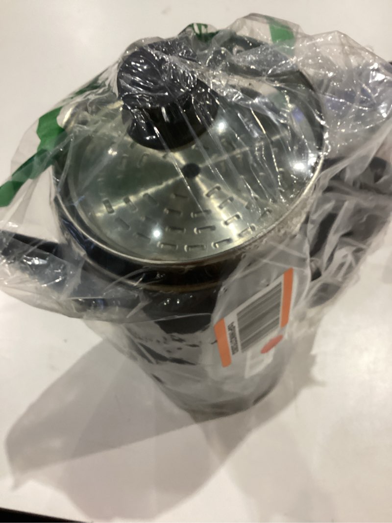 Condition photo showing As Is for presto 02815 12-cup cordless coffee percolator - stainless steel, modern design, easy pour spout, stay-cool handle, matte-black black cordless 12-cups