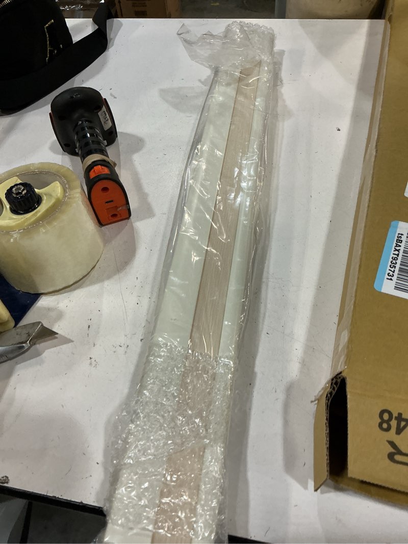 Condition photo showing Good Condition for blindsavenue cordless cellular honeycomb shade, light filtering blinds for indoor window, thermal insulation shades for home, noise reduction, color: designer print stone, size: 18.5\" w x 48\" h designer print stone 26\"w x 48\"h