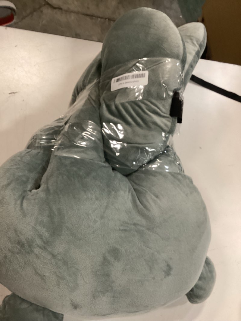 Condition photo showing As Is for travel pillow for kids car pillow u-shaped with cute design, thick padding, wrist cutouts & bonus head support for comfortable sleep in car - ideal for toddlers and children on road trips(grey)