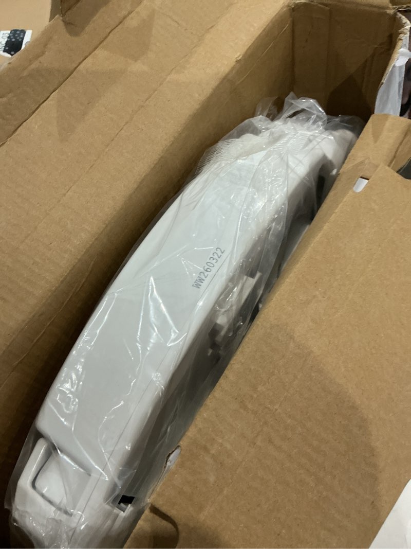 Condition photo showing As Is for brondell bidet toilet seat non-electric swash ecoseat, fits elongated toilets, white - dual nozzle system, ambient water temperature - bidet with easy installation