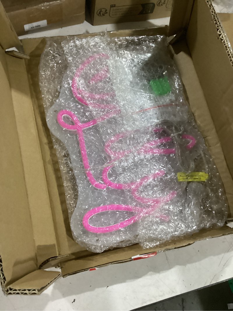 Condition photo showing Good Condition for lily name neon sign12in, christmas gifts for kids teens girls boys, lily neon signs for wall decor, usb led dimmer neon lights for bedroom dorm room birthday gift a-lily