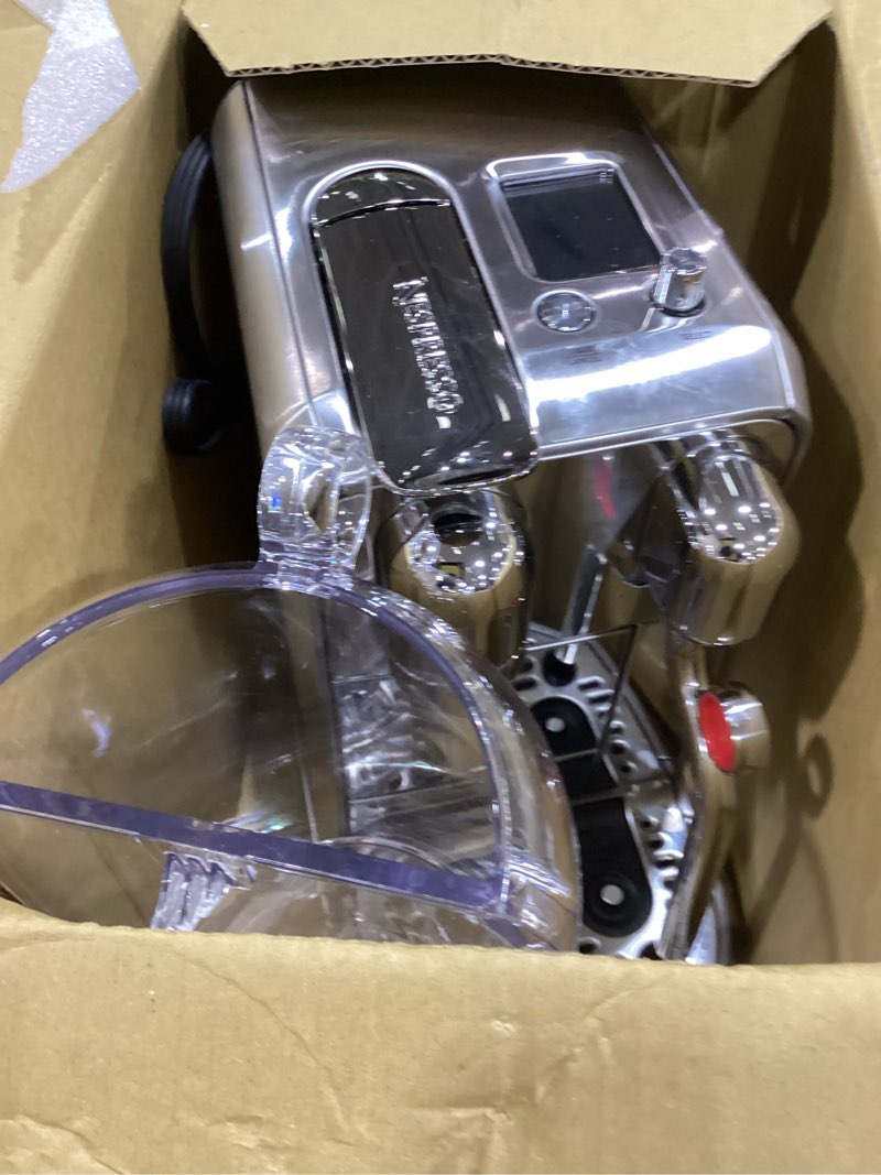 Condition photo showing As Is for Nespresso Creatista Plus Espresso Machine by Breville, Brushed Stainless Steel