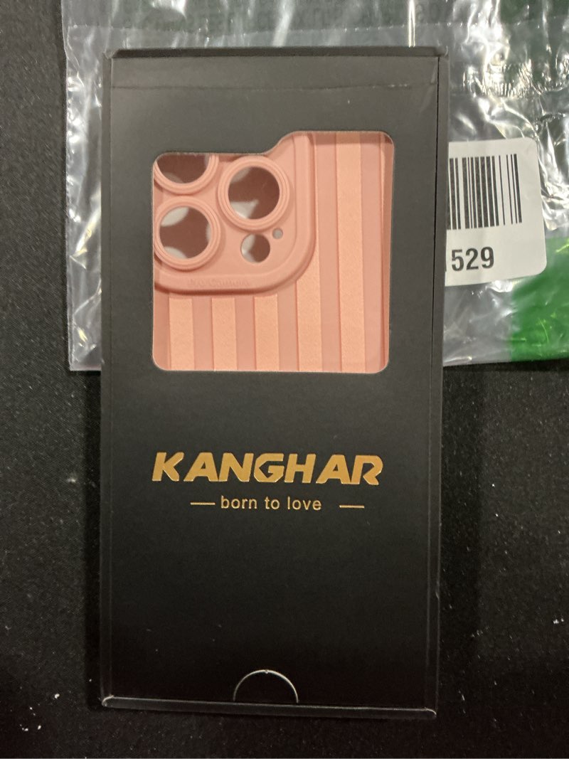 KANGHAR Compatible with iPhone 16 Pro Case, Silicone Stripes Cute Pattern, Camera Protection Soft Sl