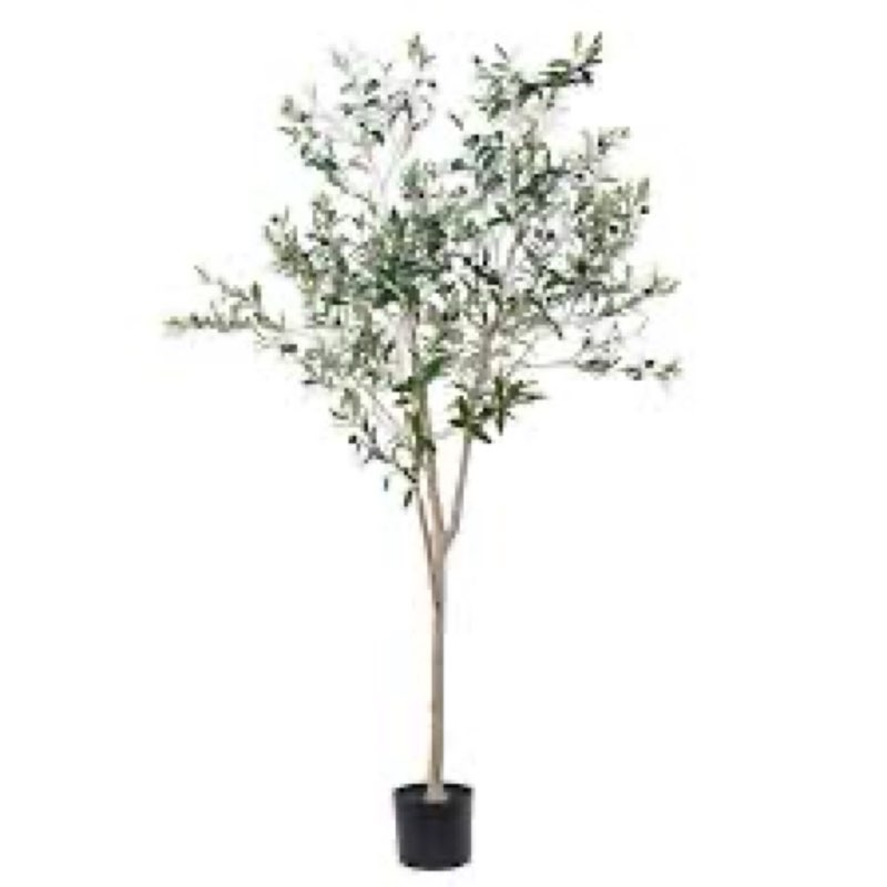 1 pack  artificial olive trees silk trees faux olive 6ft tall tree in potted oliver branch leaves and fruits for modern home decor indoor