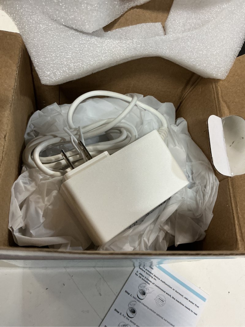 Condition photo showing Good Condition for dental ultrasonic retainer cleaner machine: 45khz dental cleaning pod with digital timer & 200ml, cleaning for dentures, mouth guards, aligners, night guards, braces, toothbrush heads & jewelry, white