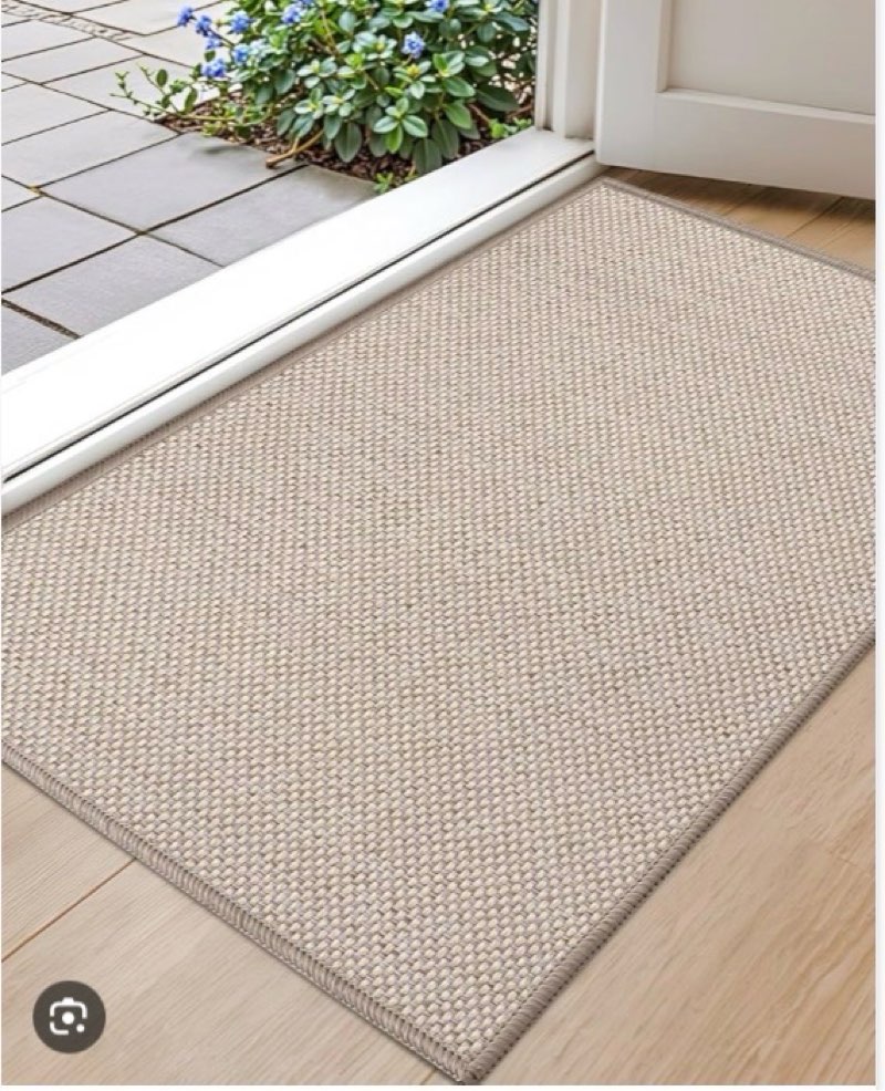 32”x48” beige floor mat waith slip proof backing (similar to stock photo)