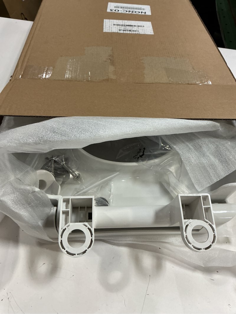 Condition photo showing Good Condition for samodra raised toilet seat riser, white, 3 inch high elevated toilet seat for seniors, soft close, easy install & clean (elongated)