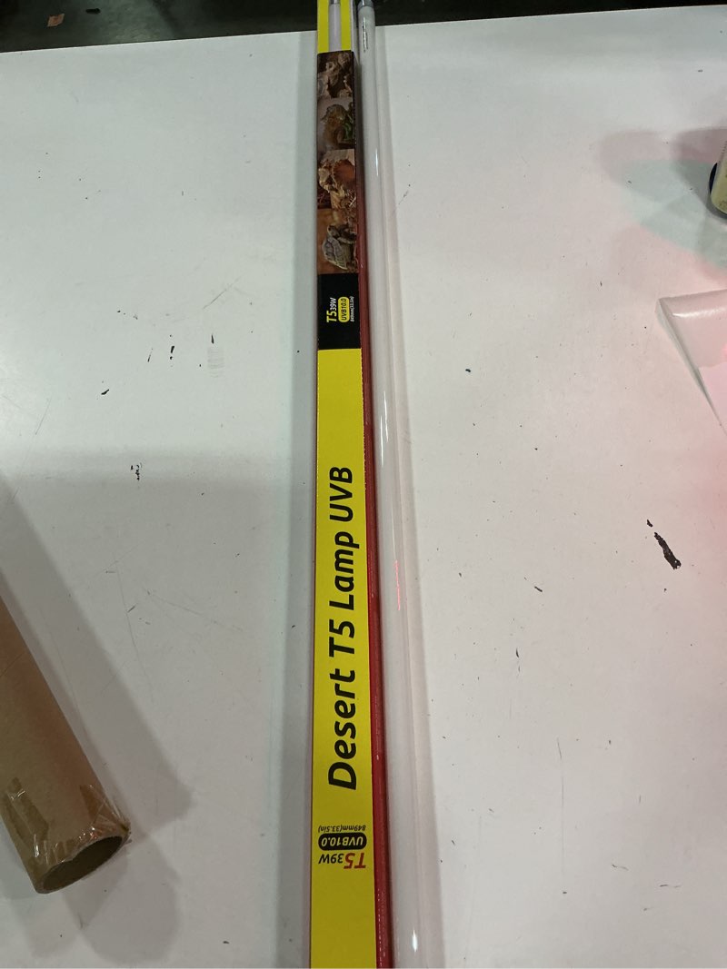Condition photo showing Good Condition for repti zoo 34" t5 ho 10.0 uvb bulb desert reptile uvb lamps 39w