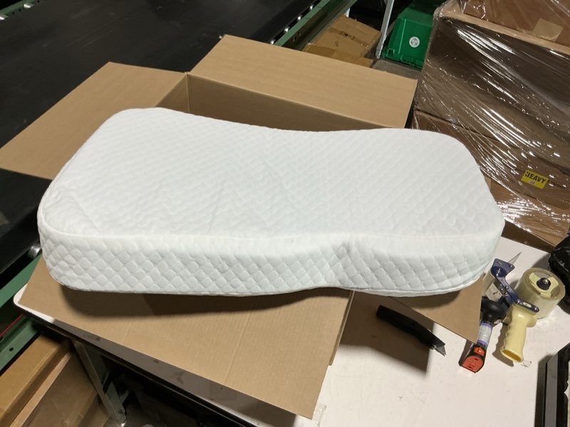 Condition photo showing Good Condition for knee pillow for side sleepers, 100% memory foam filling leg pillow for side sleeping, 4" height leg pillow for relieving leg, back, and knee pain breathable & pressure-relieving support - 18"x30"x4"