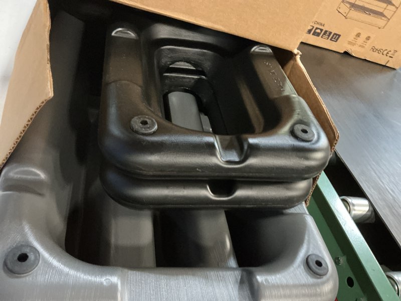 Condition photo showing Good Condition for freestyle step exercise step platform, circuit size stepper for exercise at home silver/black 4 risers