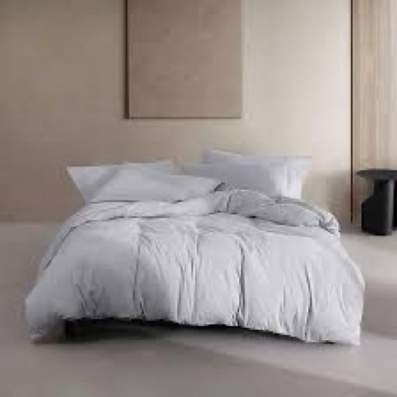 calvin klein - king comforter set, soft cotton melange jersey bedding with matching shams, oeko-tex 