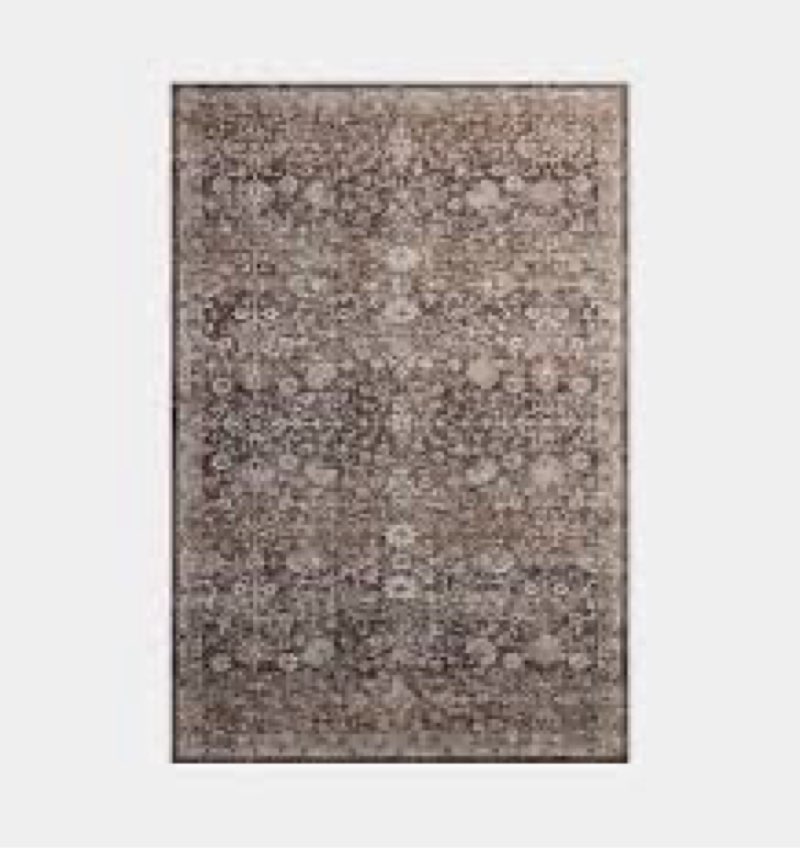 amber lewis x loloi machine washable josie earth / natural area rug 2’6x12