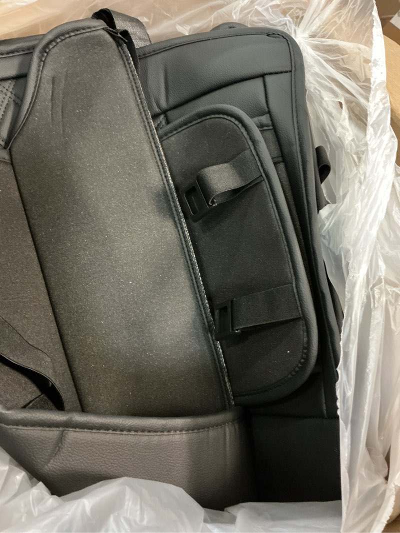 Condition photo showing Good Condition for roccs full set seat covers for chevy silverado gmc sierra 1500 2500hd 3500hd crew double extended cab 2007-2023 pickup,airbag compatible front and rear seat waterproof protectors,leather black