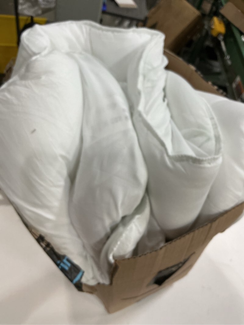 Condition photo showing As Is for Ultra Soft Queen Size Mattress Topper - Viscose Made from Bamboo Pillow Top Mattress Pad for Back Pain Relief - Naturally Cooling for Hot Sleepers, Green Green Queen
