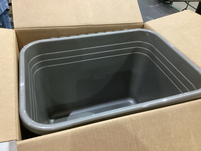 Condition photo showing As Is for petmate enclosed cat litter boxes with hinged lid and wide top entry opening, cat litter box enclosure with filter lid, made in usa, scoop not included