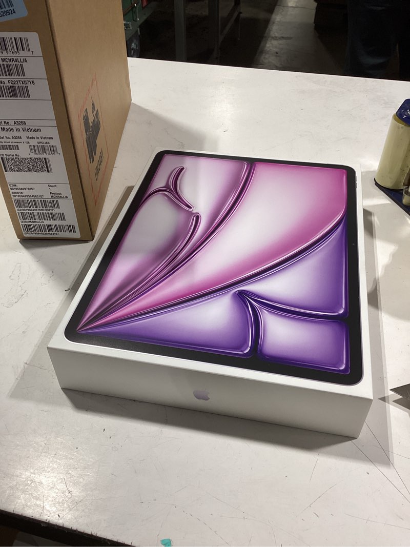 Condition photo showing New/Like New for Apple iPad Air 11-inch (M4): Liquid Retina Display, 128GB, 12MP Front/Back Camera, Wi-Fi 7 with Apple N1, Touch ID, All-Day Battery Life — Purple Wi-Fi 128GB Purple Without AppleCare+