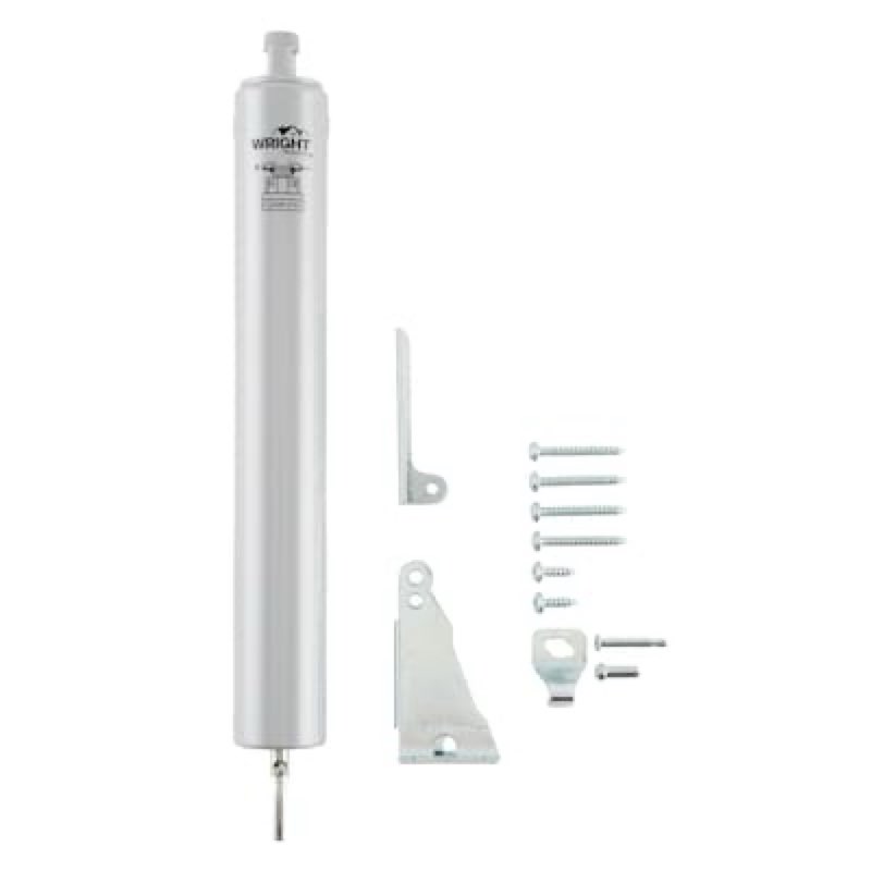 WRIGHT PRODUCTS 10.5-in Heavy Duty Adjustable White Aluminum Hold Open Screen/Storm door pneumatic closer